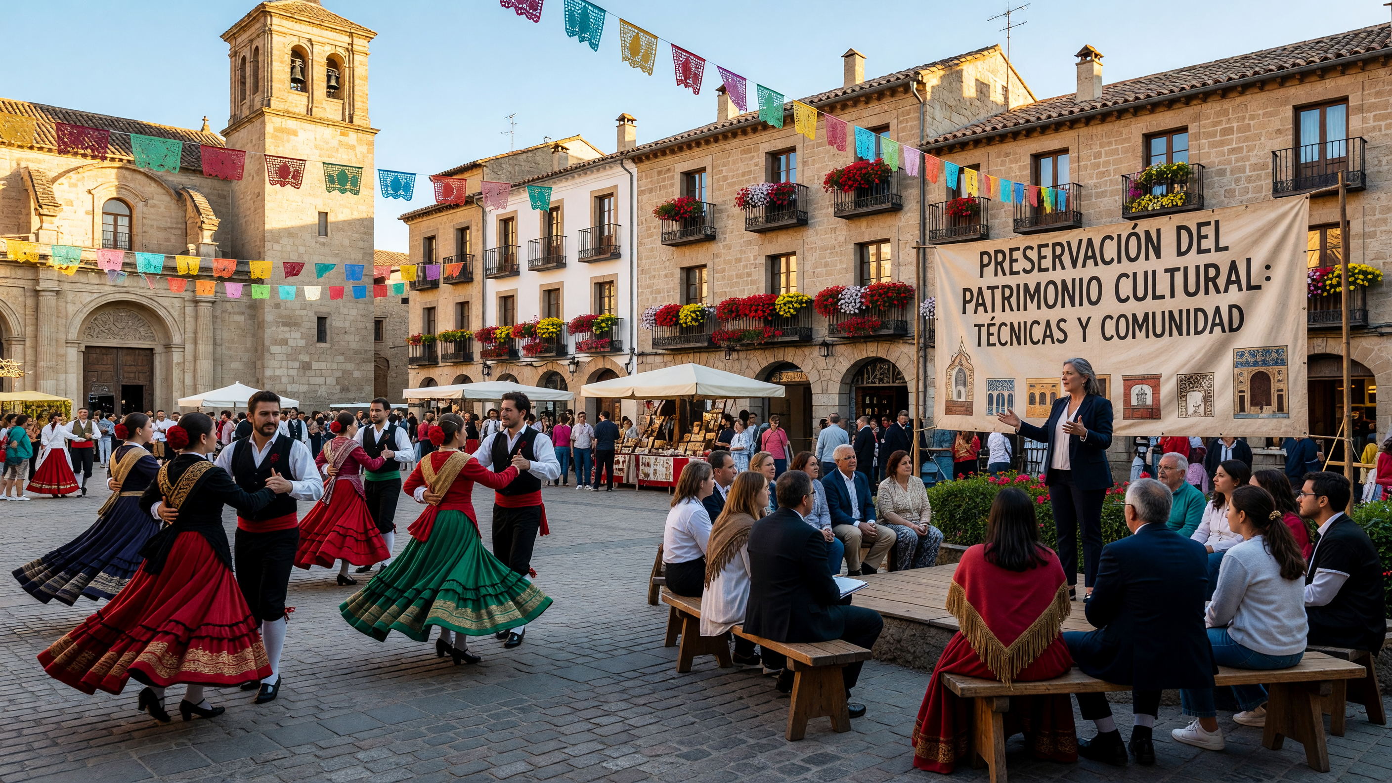 Artesanos en el Festival de la Herencia Viva